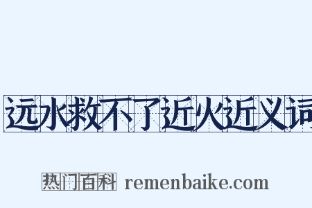 远水救不了近火近义词是什么意思的图片
